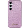 Guess GUHCS24SHGGSHU S24 S921 fioletowy/purple hardcase Glitter Script